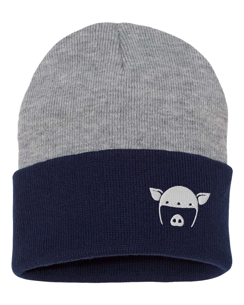 Wildcat Logo Beanie (Heather/Navy)