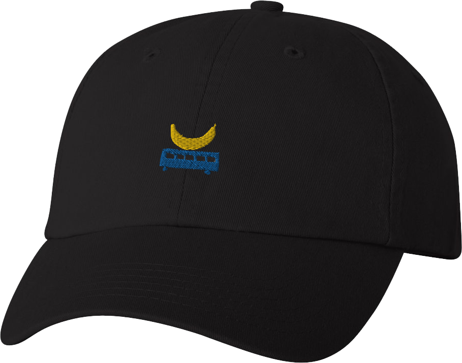 Banana Bus Dad Hat (Black)