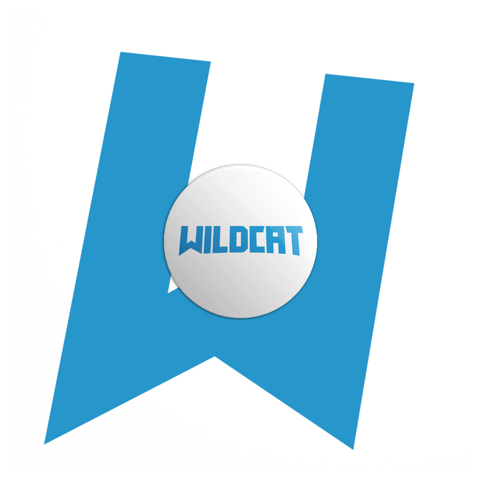 Wildcat Button (White)