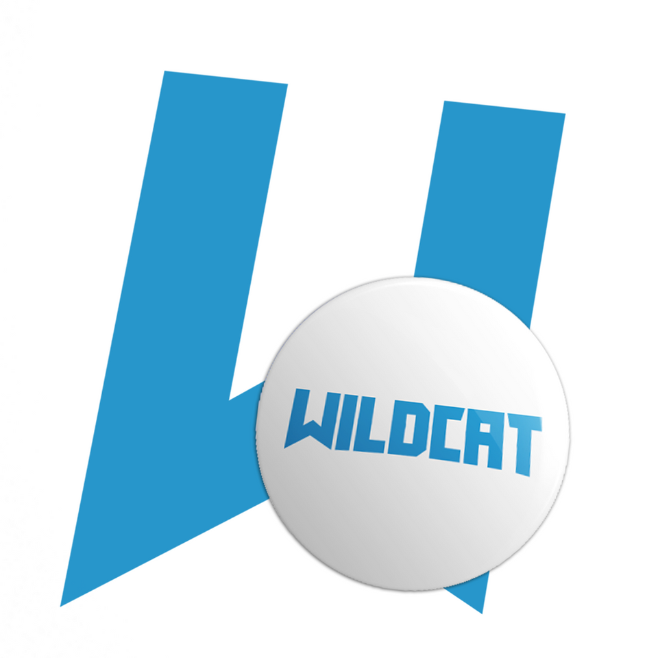 Wildcat Button (White)