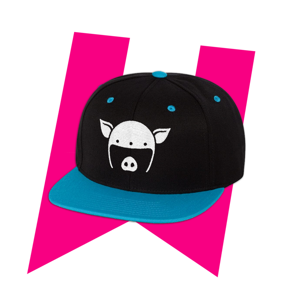 Logo Snapback (Black/Teal)